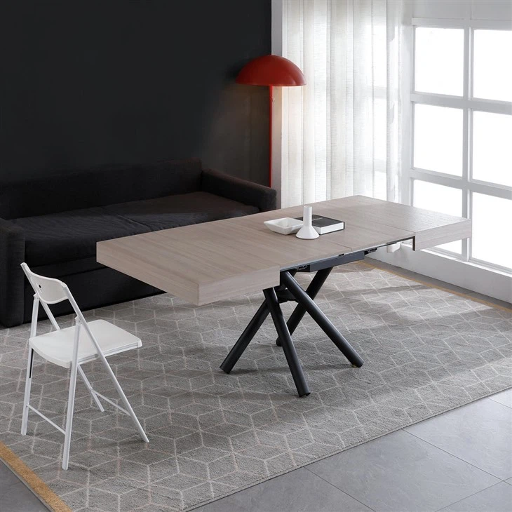 Wooden Extendable Lifting Dining Table